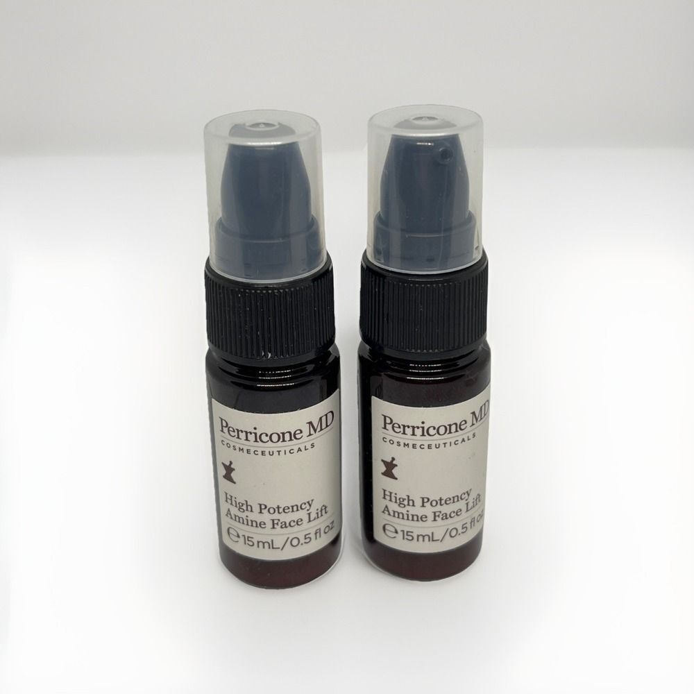 New 2 Lot Perricone MD High Potency Amine Face Lift 0.5oz. Travel Size